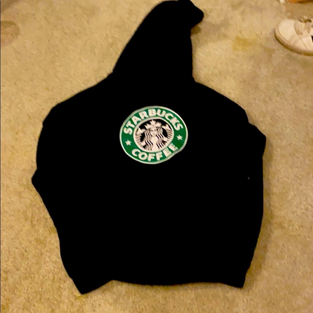 black starbucks sweatshirt